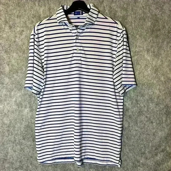 Stitch Golf Bleecker Striped Polo - Medium - Picture 1 of 6